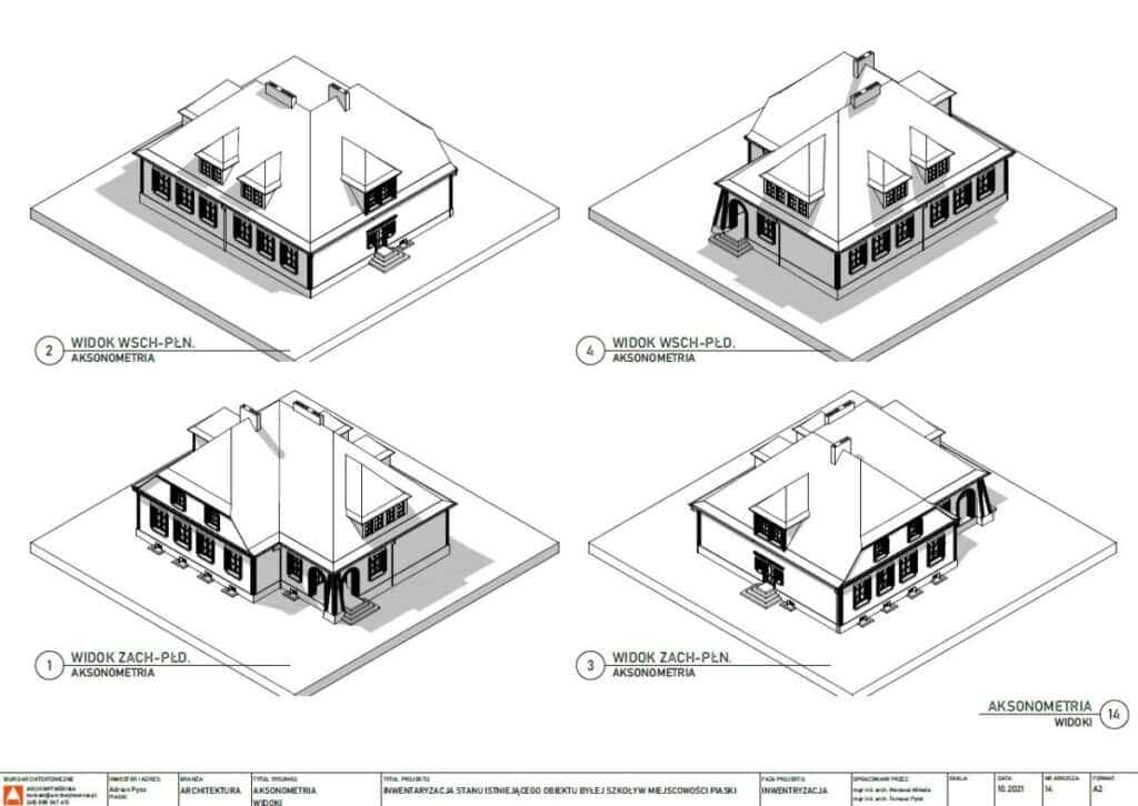 Stara Szkoła, Piaski, ul. Wolności