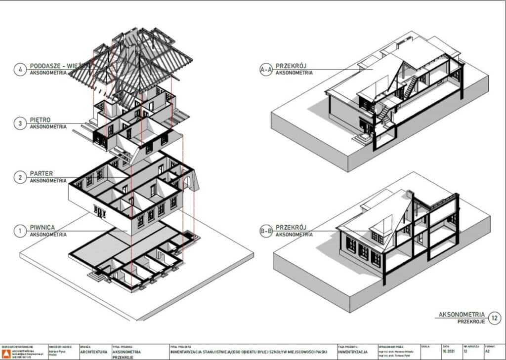 Stara Szkoła, Piaski, ul. Wolności
