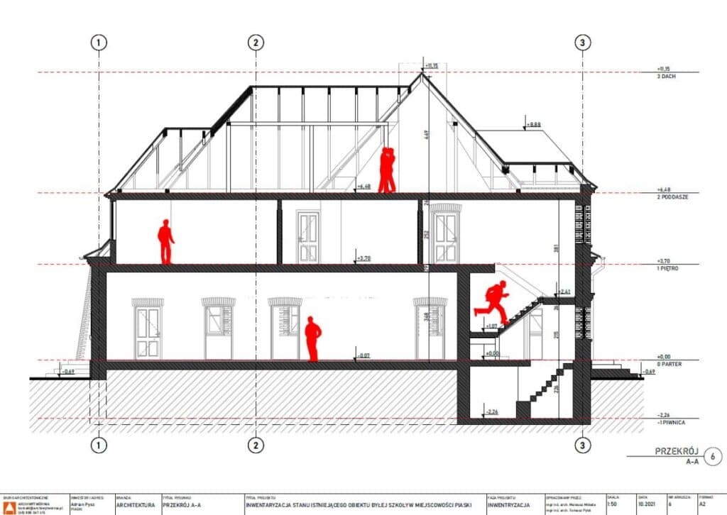 Stara Szkoła, Piaski, ul. Wolności
