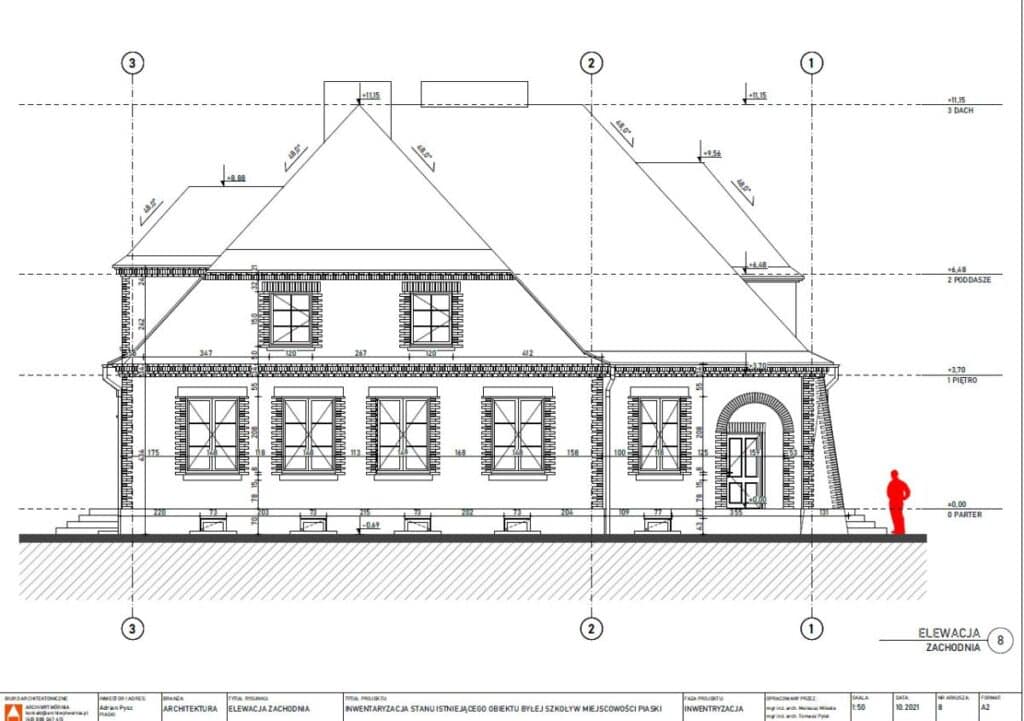 Stara Szkoła, Piaski, ul. Wolności